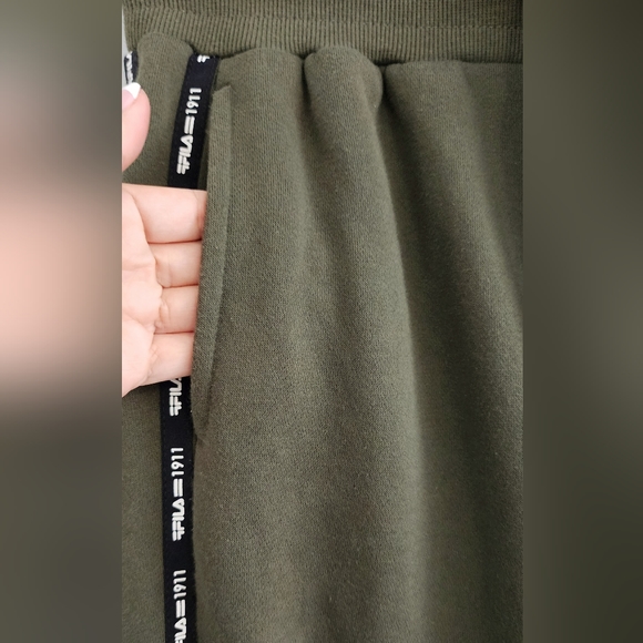 FILA Men Jogger Size XS Green Elastic Waist Pockets Cotton Lightweight - Picture 4 of 9